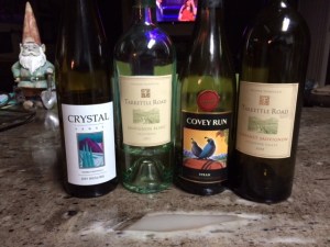 all four wines and a knome