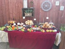 wine tasters bountiful table