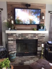 gray blog fireplace